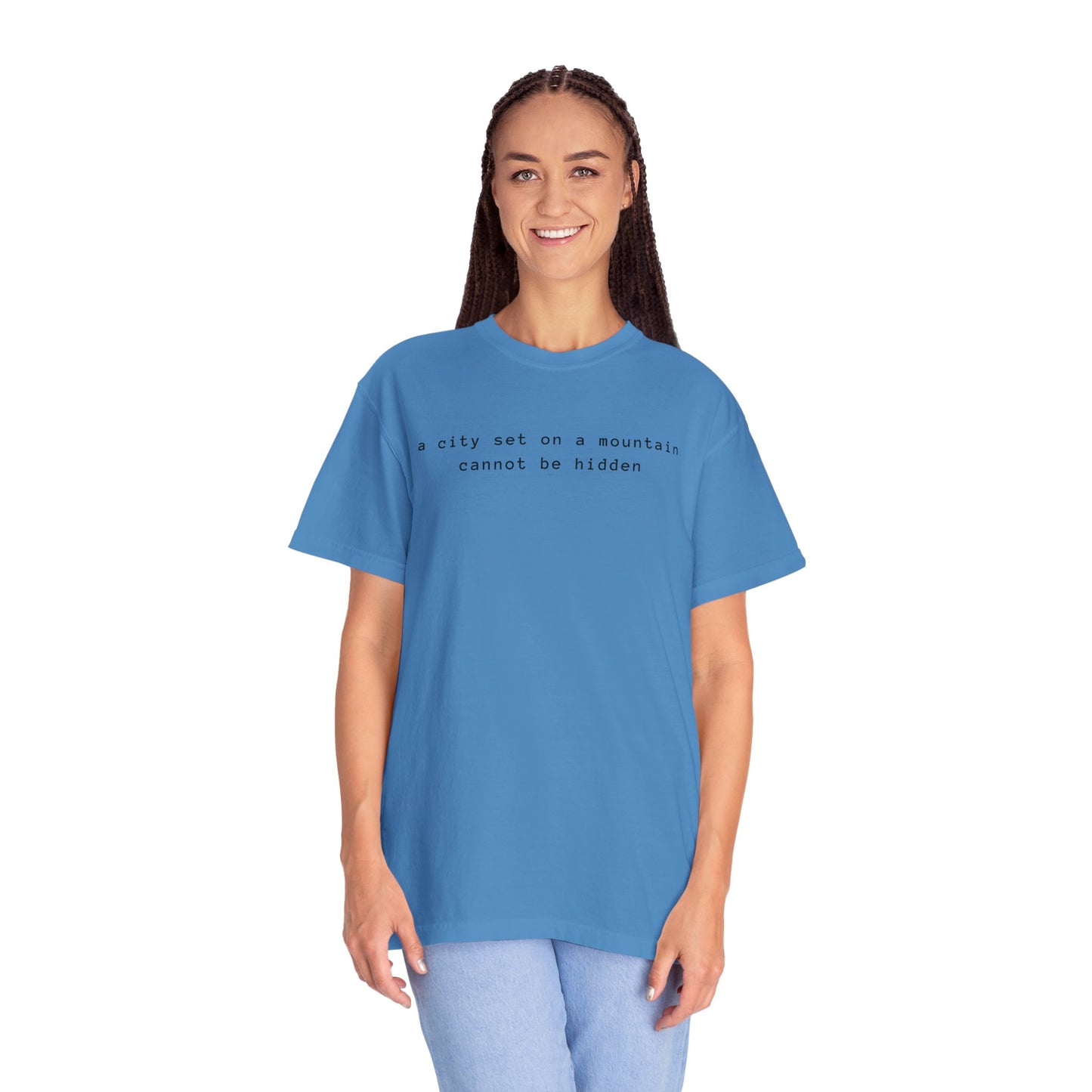 Matthew 5:14 - A City Set on a Mountain - Graphic T-Shirt