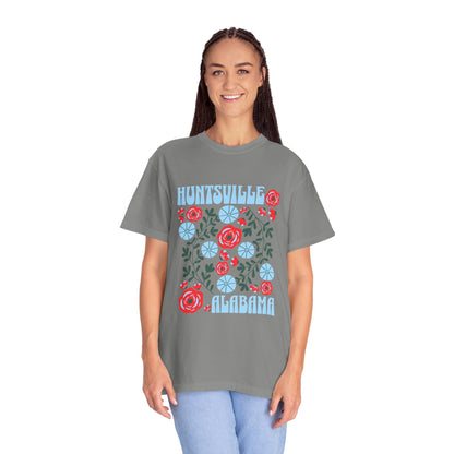 Floral Huntsville 100% Cotton T-Shirt