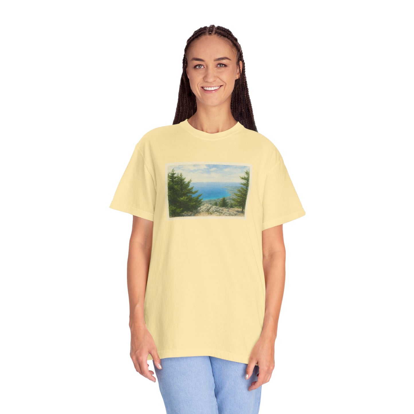 Greece Watercolor Graphic T-Shirt