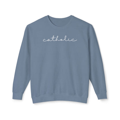 Catholic Script Lightweight Sweatshirt