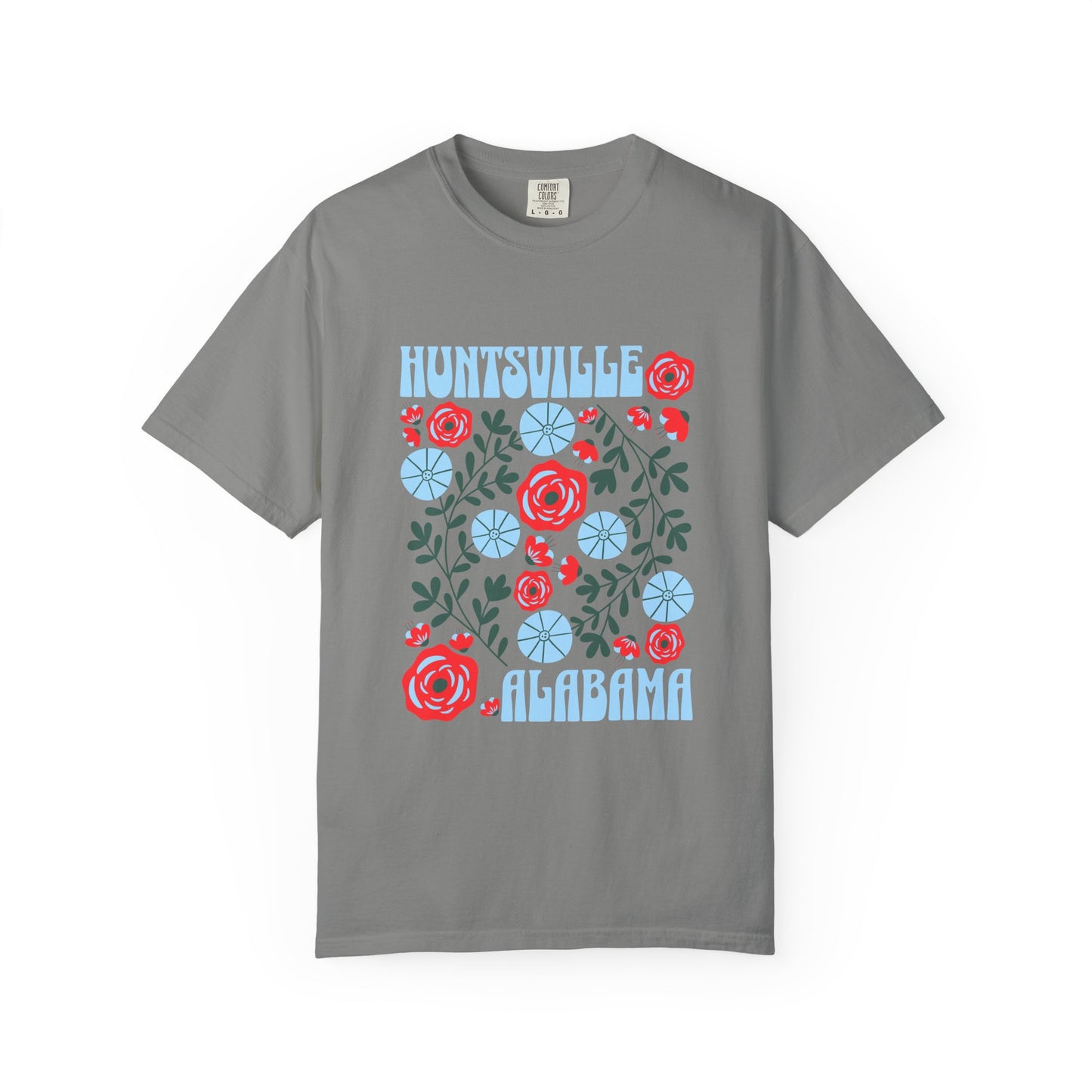 Floral Huntsville 100% Cotton T-Shirt