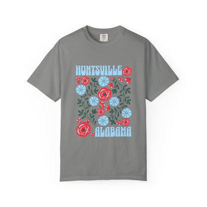 Floral Huntsville 100% Cotton T-Shirt