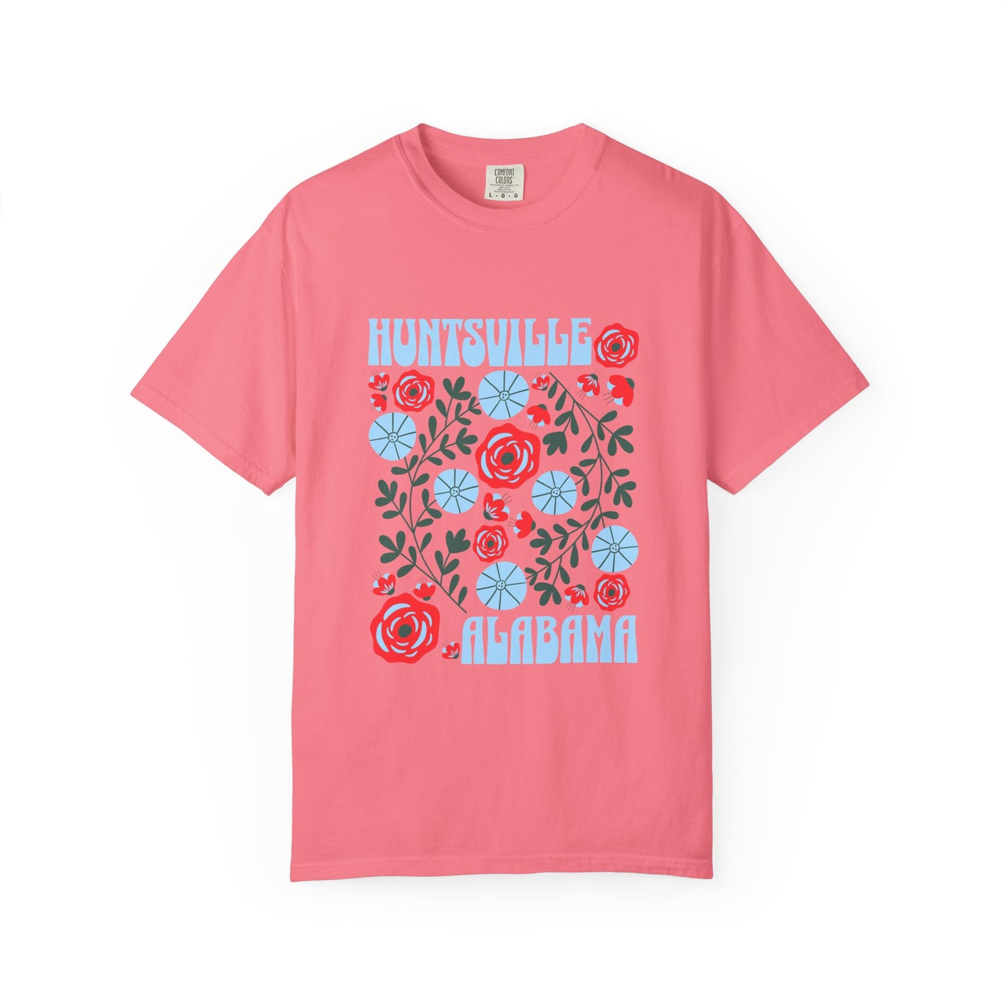 Floral Huntsville 100% Cotton T-Shirt