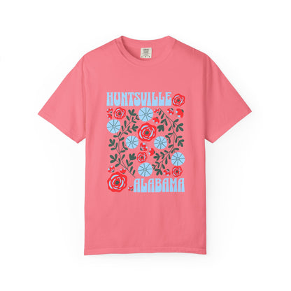 Floral Huntsville 100% Cotton T-Shirt
