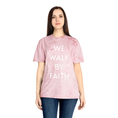 2 Corinthians 5:7 - We Walk By Faith - Tye Dye Version T-Shirt