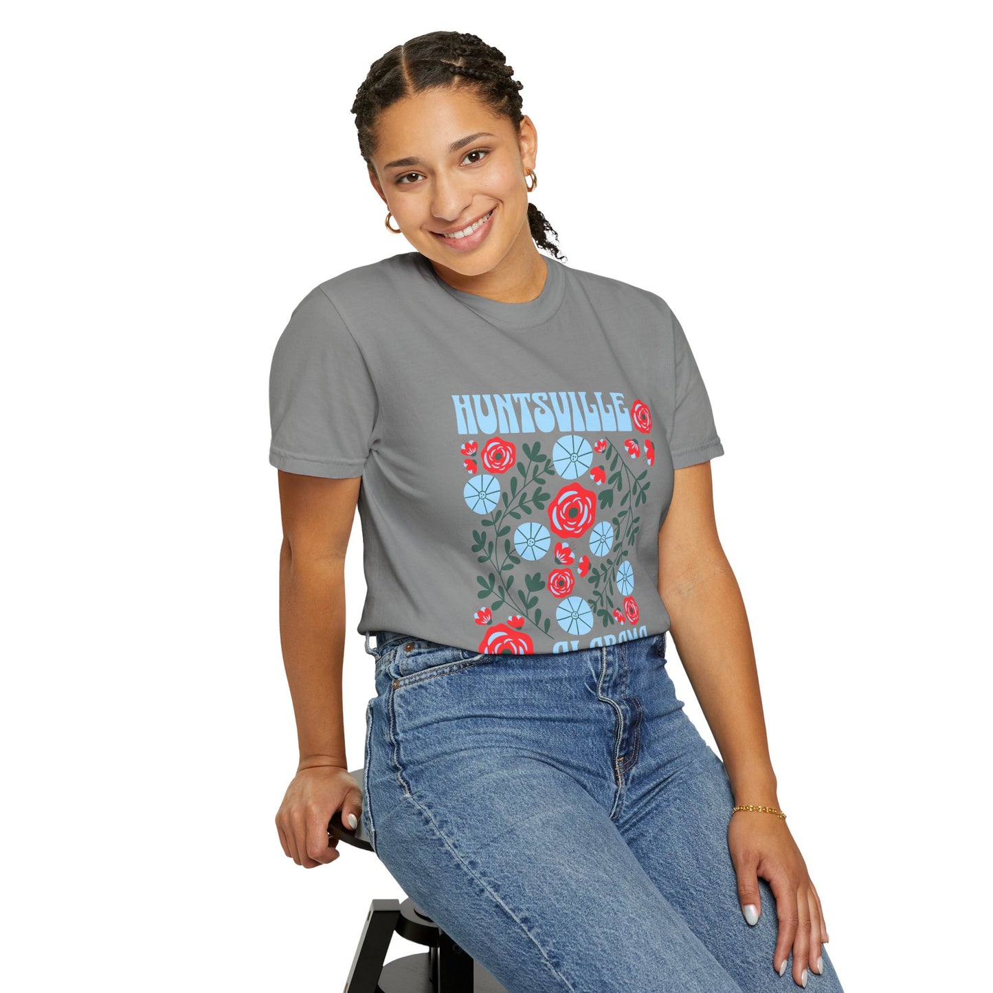 Floral Huntsville 100% Cotton T-Shirt