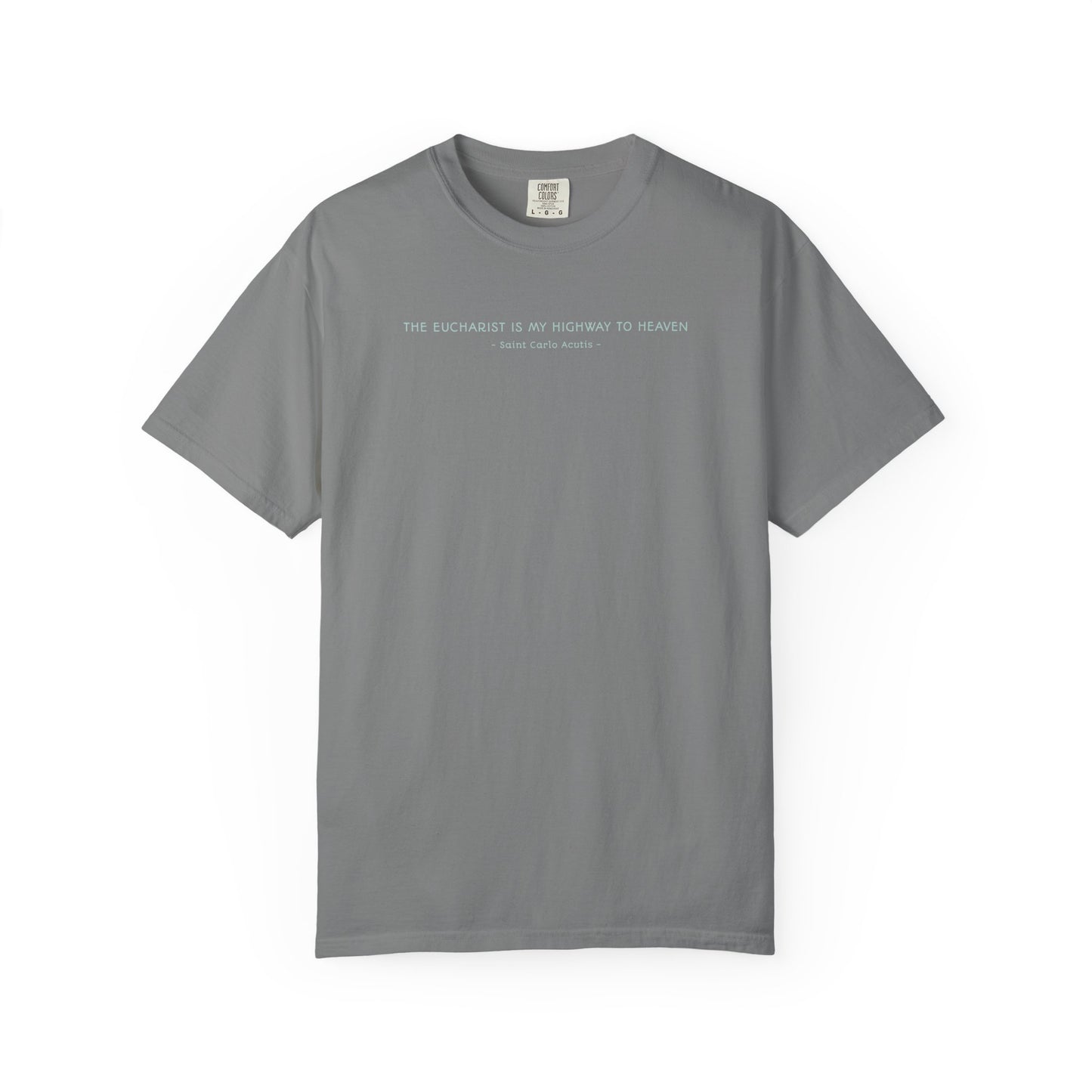 Saint Carlo Acutis - Eucharist Highway to Heaven - Graphic T-Shirt