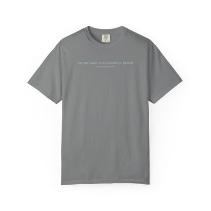Saint Carlo Acutis - Eucharist Highway to Heaven - Graphic T-Shirt