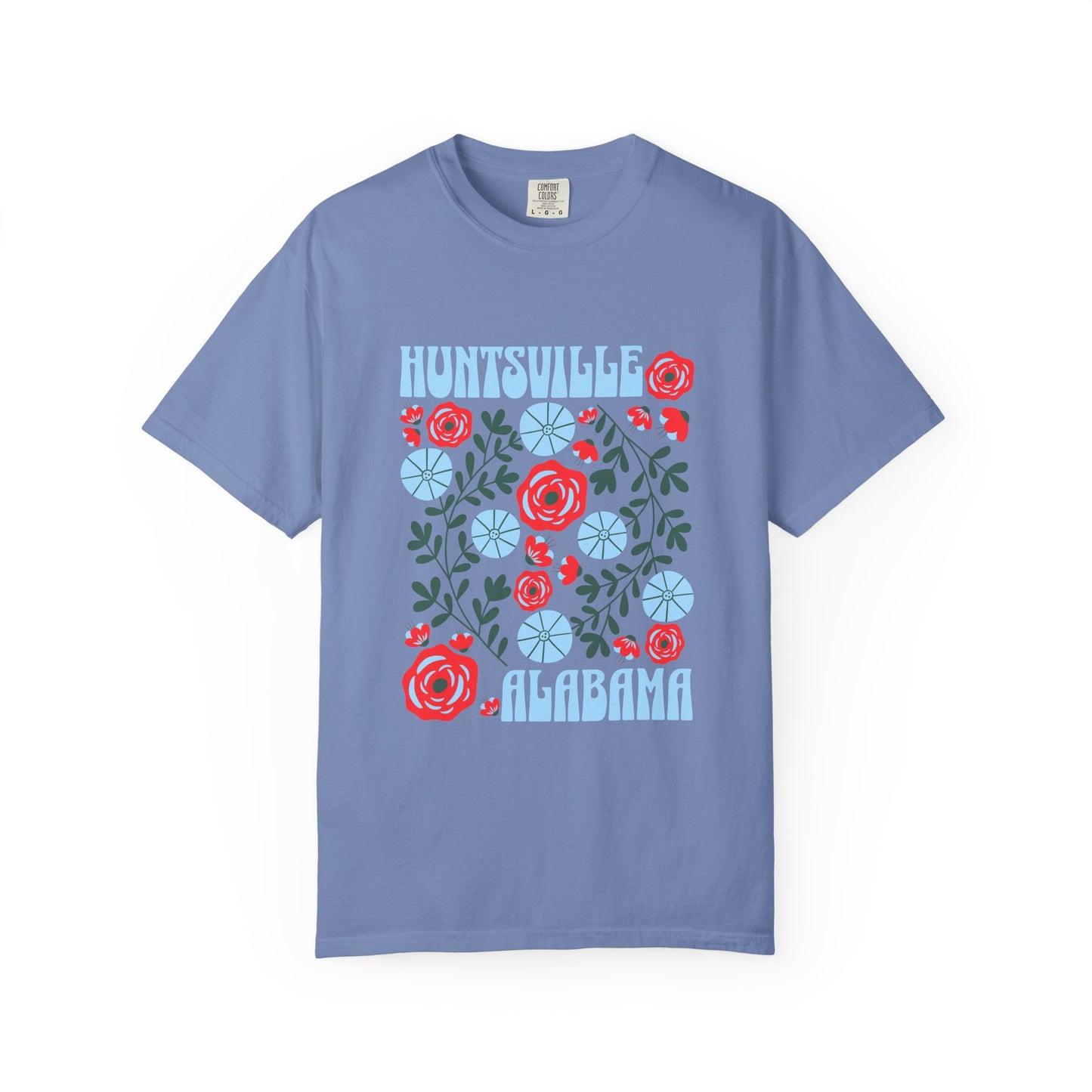 Floral Huntsville 100% Cotton T-Shirt