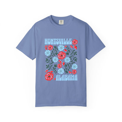 Floral Huntsville 100% Cotton T-Shirt