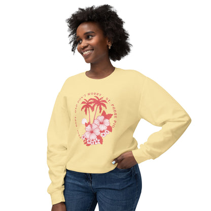 Pray, Hope, Don't Worry - Saint Padre Pio Quote Graphic Lightweight Sweatshirt