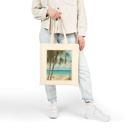 Tropical Beach Watercolor Tote