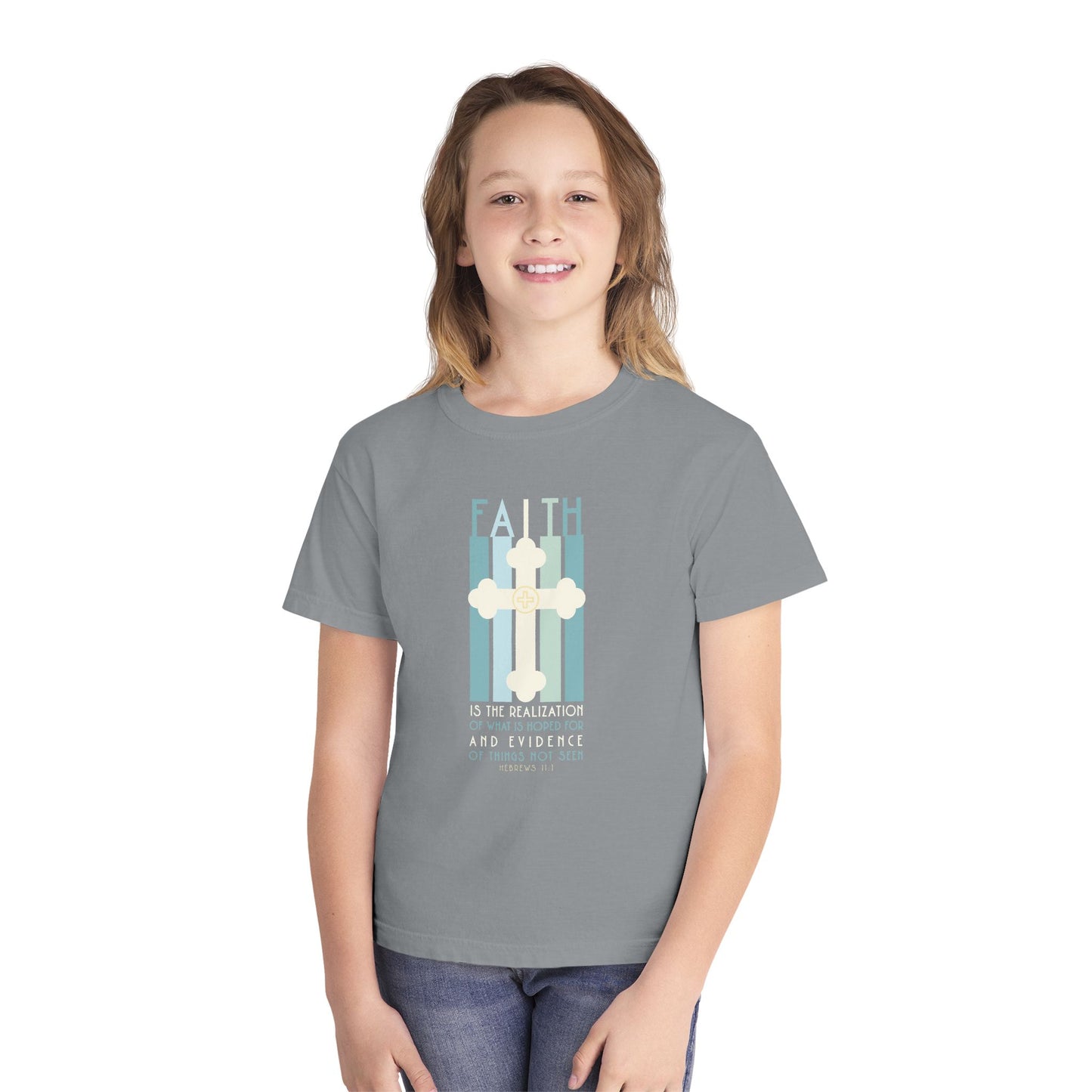 Hebrews 11:1 Faith Youth Graphic T-Shirt