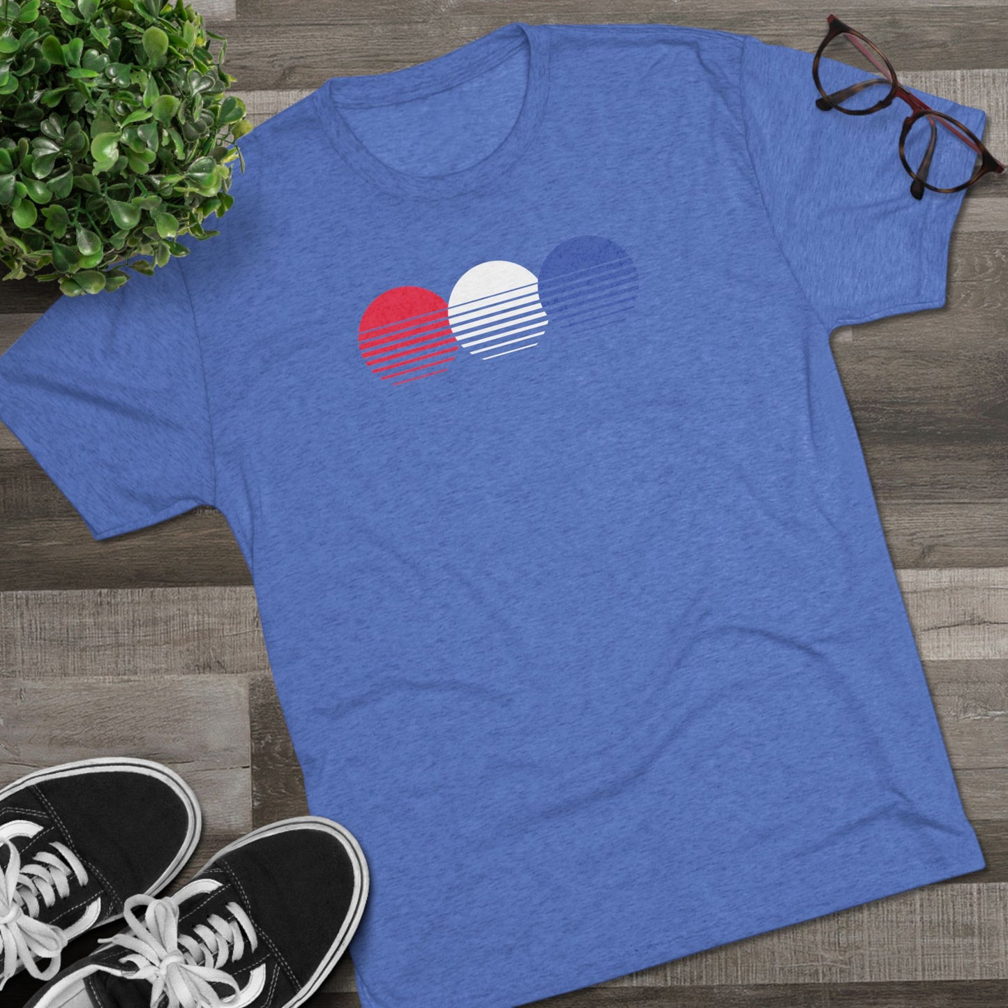 Patriotic Chasing Sunsets Tri-Blend T-Shirt