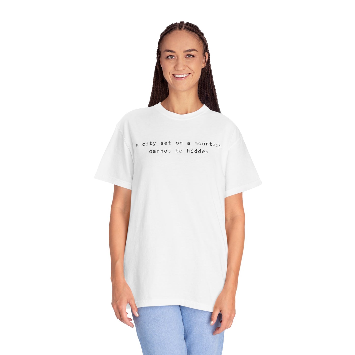 Matthew 5:14 - A City Set on a Mountain - Graphic T-Shirt