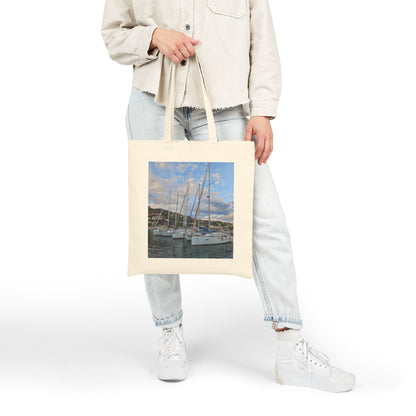 Villefranche-sur-Mer Tote Bag – Cotton Canvas France Travel Souvenir