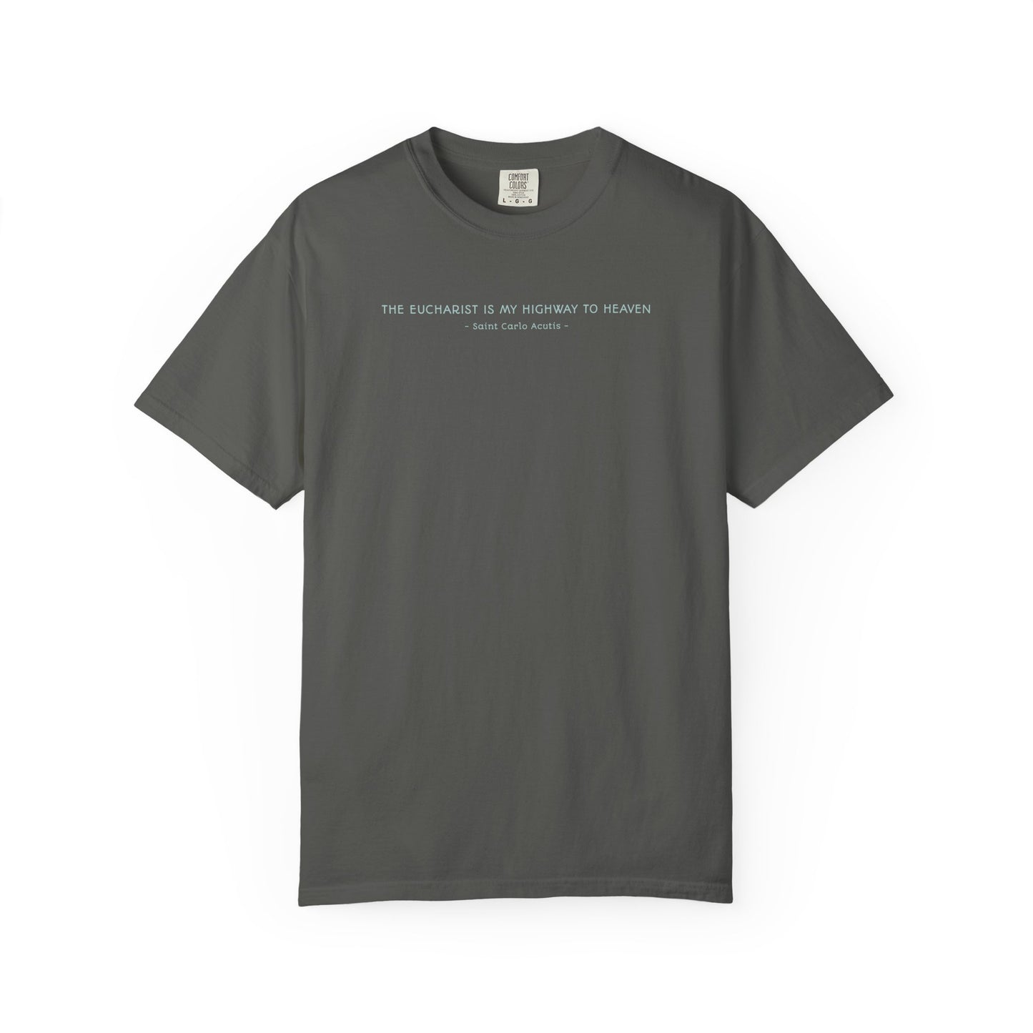 Saint Carlo Acutis - Eucharist Highway to Heaven - Graphic T-Shirt