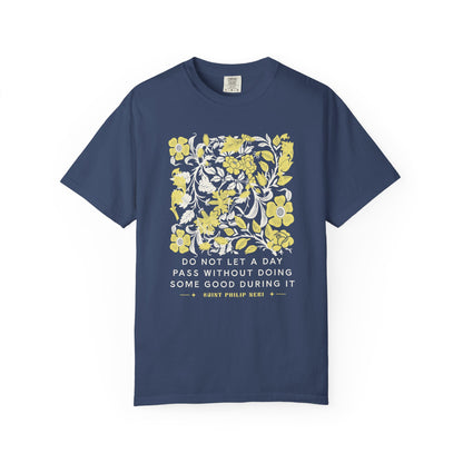 Saint Philip Neri Floral Graphic T-Shirt