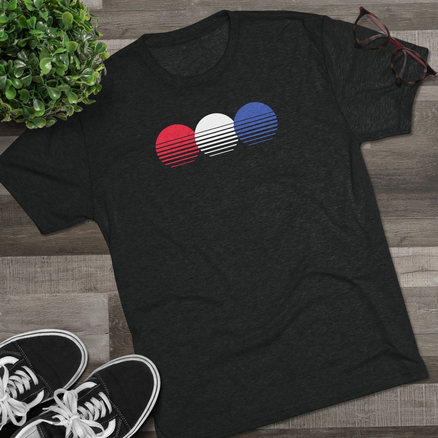 Patriotic Chasing Sunsets Tri-Blend T-Shirt