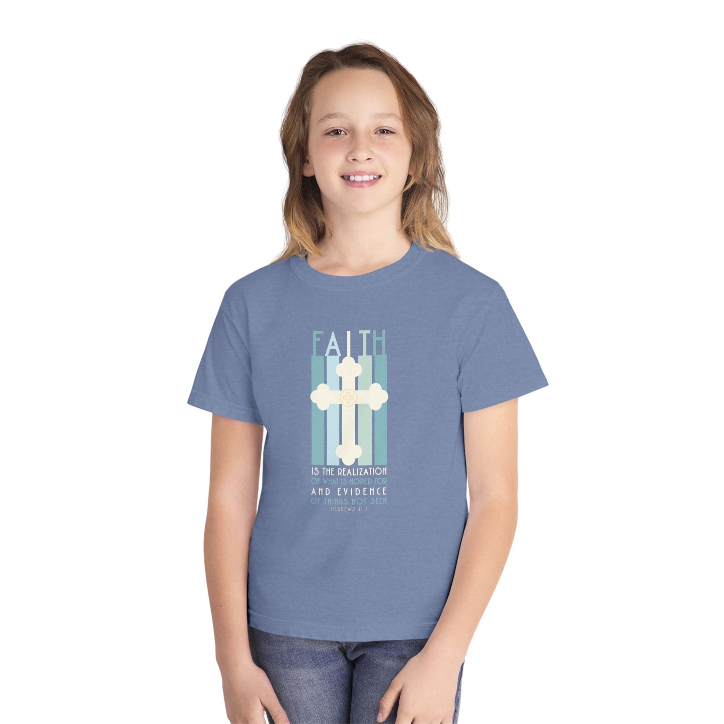Hebrews 11:1 Faith Youth Graphic T-Shirt