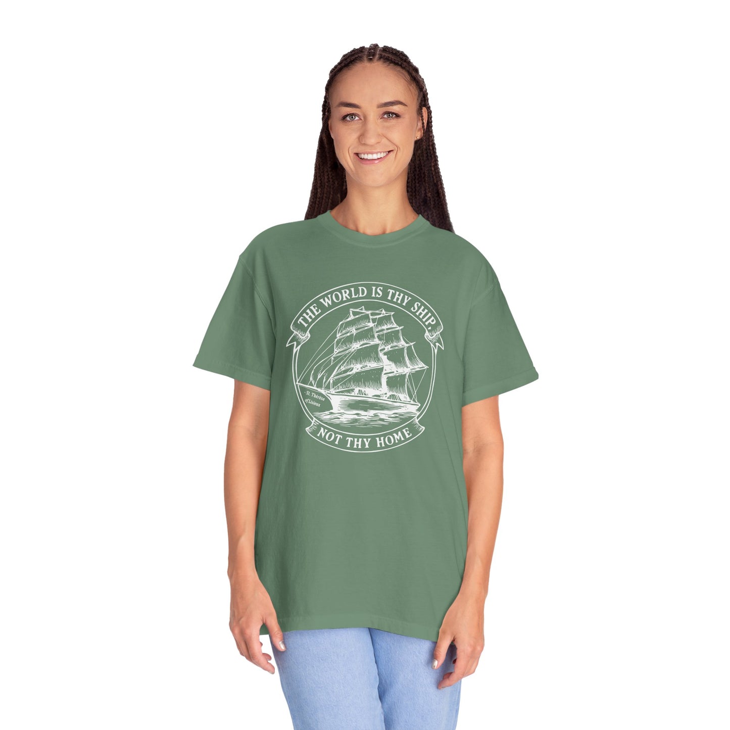 Saint Thérèse of Lisieux - World is Thy Ship - Graphic T-Shirt