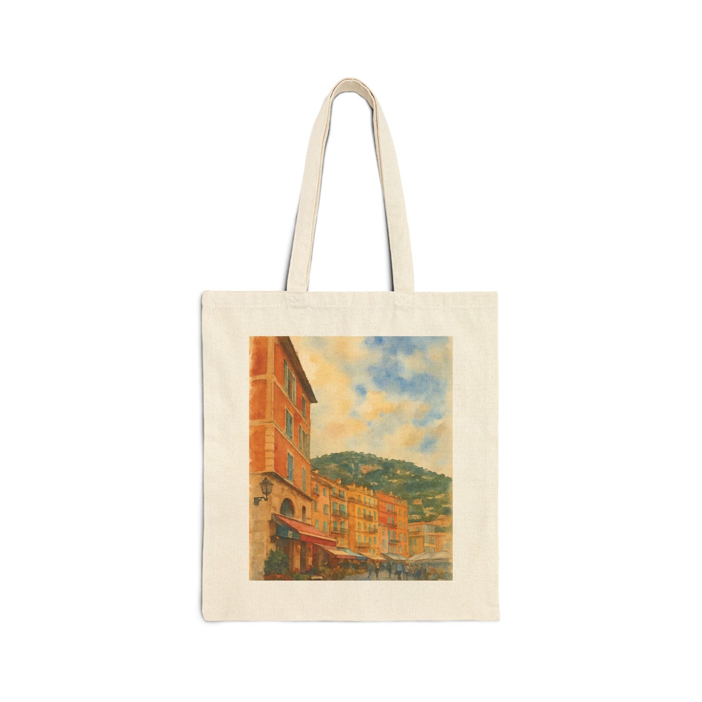 Villefranche-sur-Mer Watercolor Tote