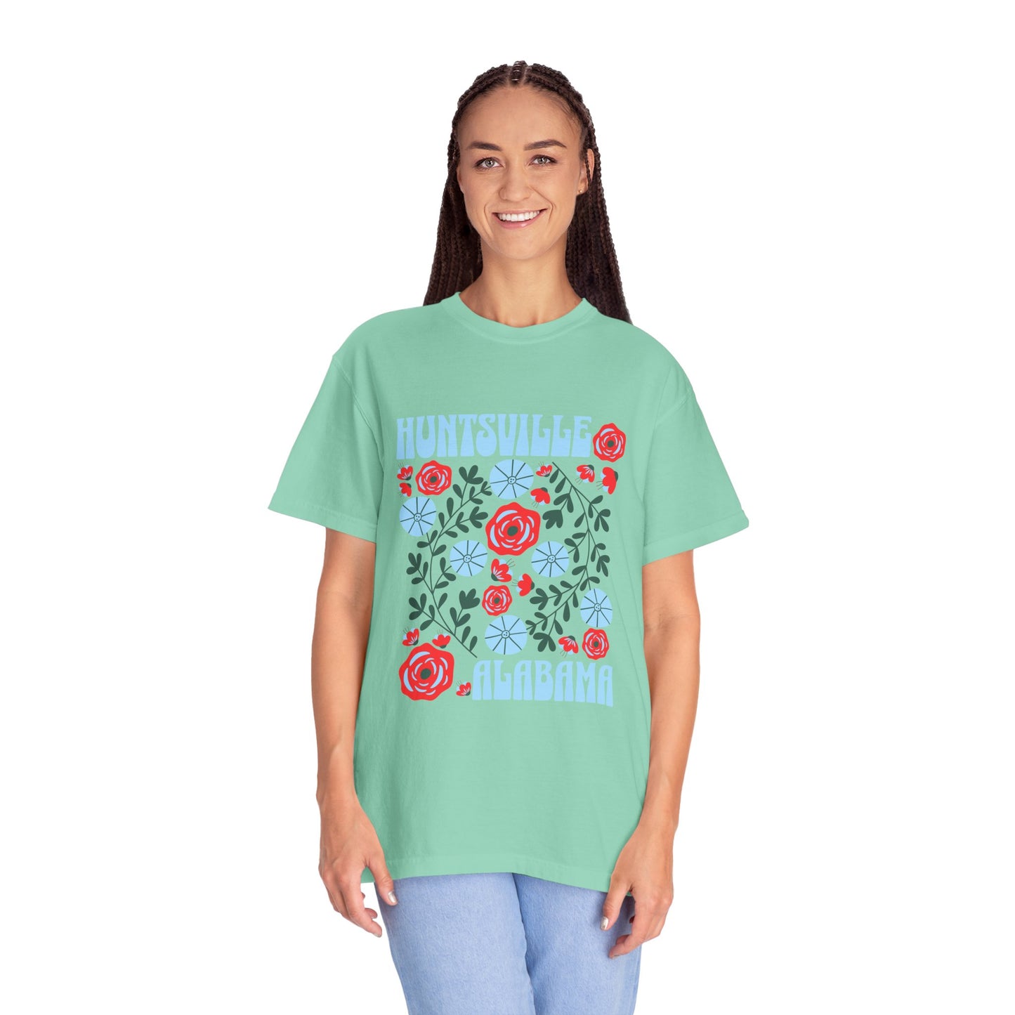 Floral Huntsville 100% Cotton T-Shirt