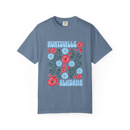 Floral Huntsville 100% Cotton T-Shirt
