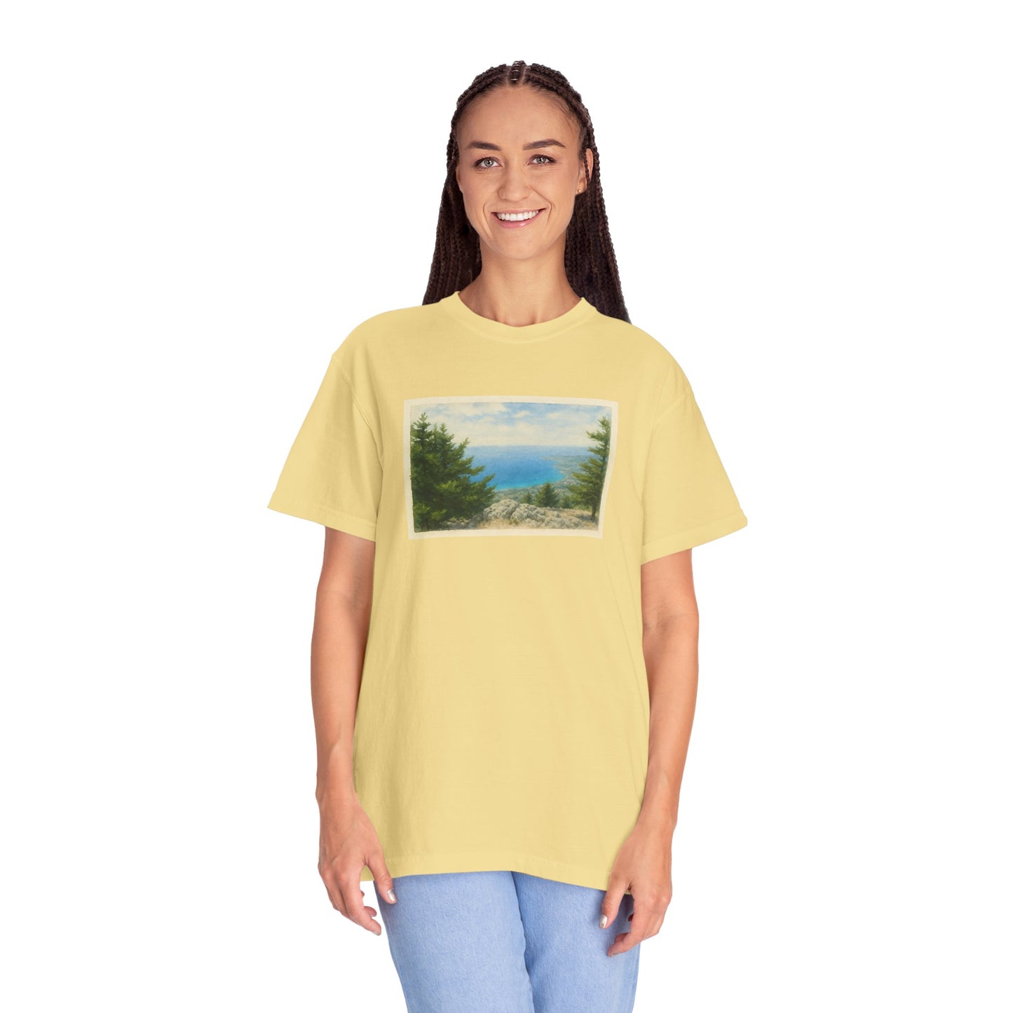 Greece Watercolor Graphic T-Shirt