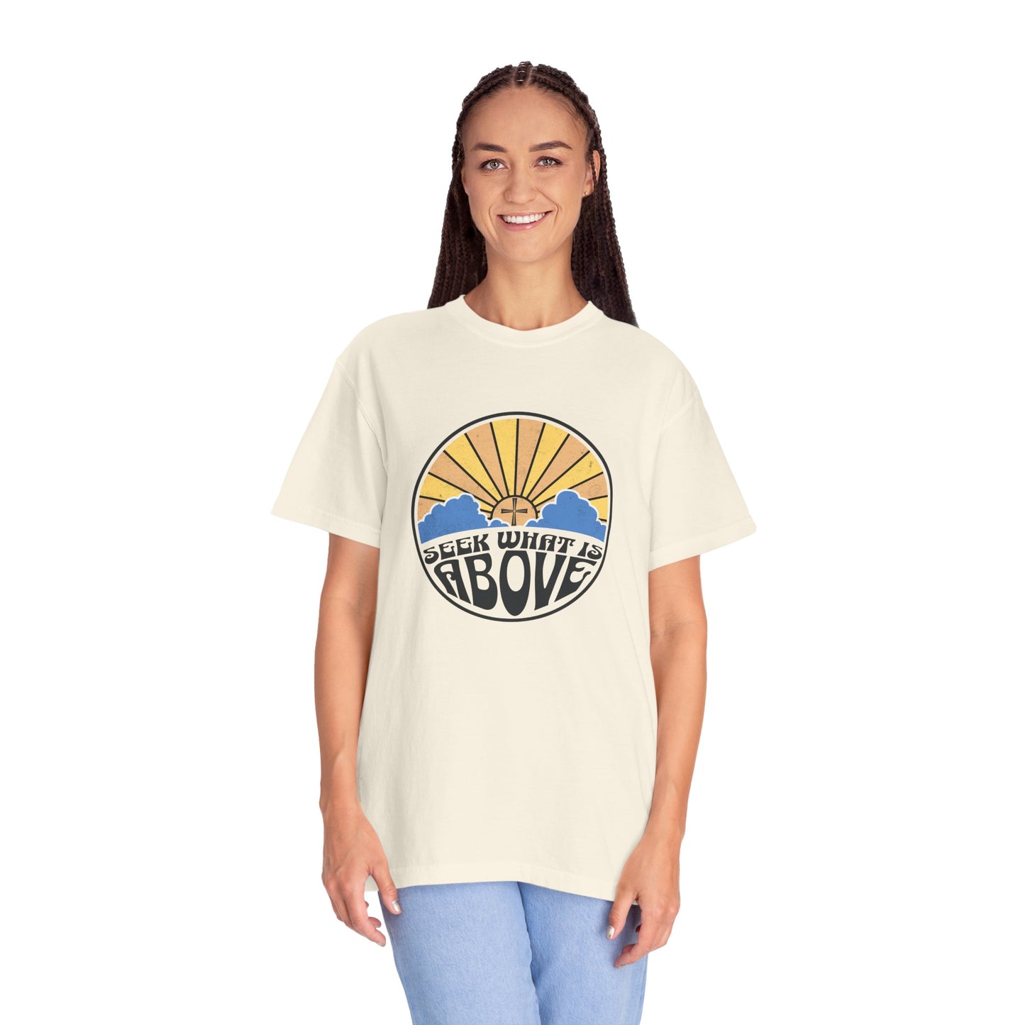 Seek What is Above Graphic T-Shirt