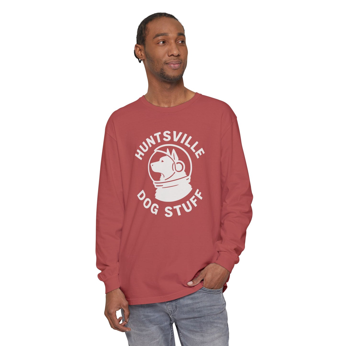 Huntsville Dog Stuff Long Sleeve T-Shirt - Plain Back