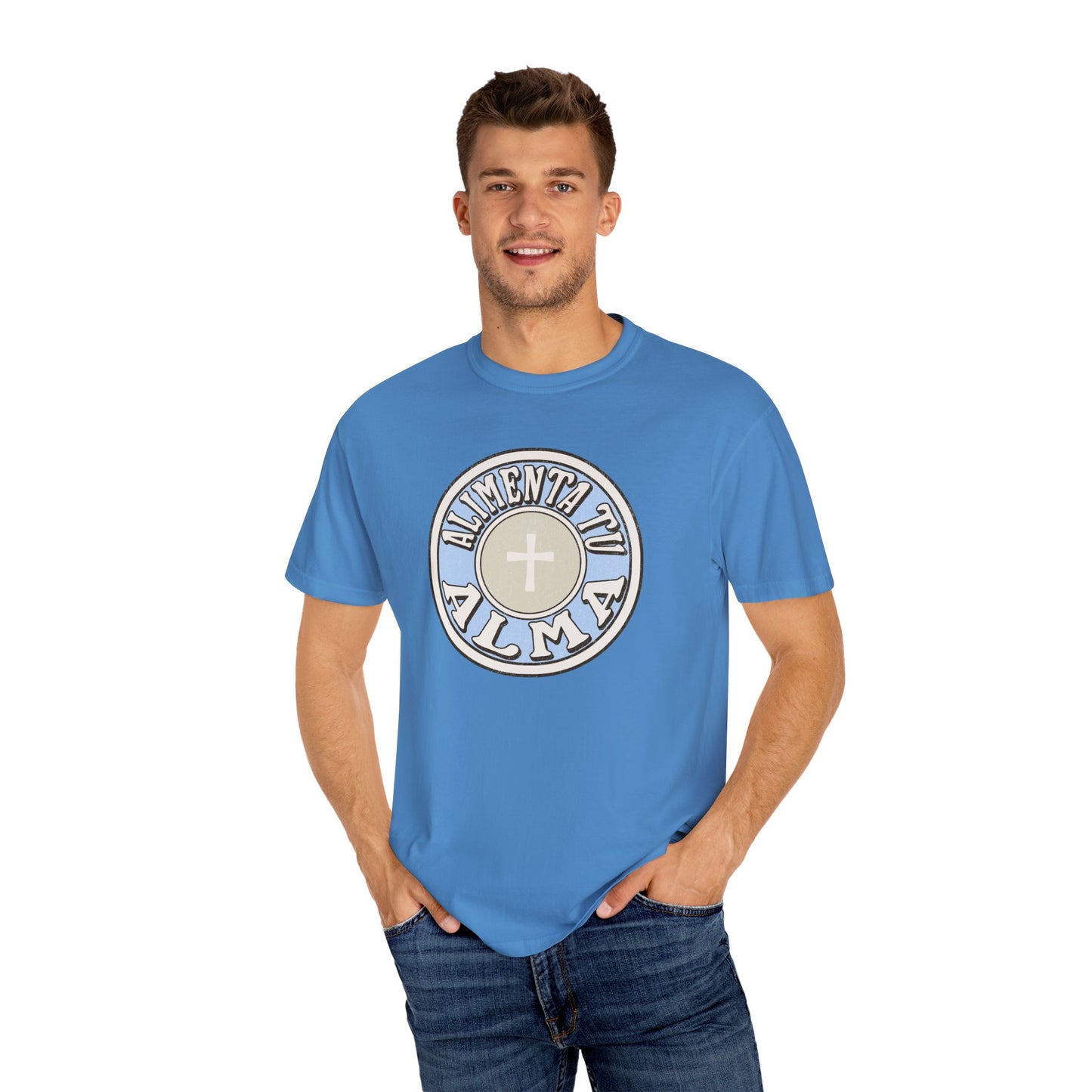 Feed Your Soul with Jesus - Spanish Option - Graphic T-Shirt