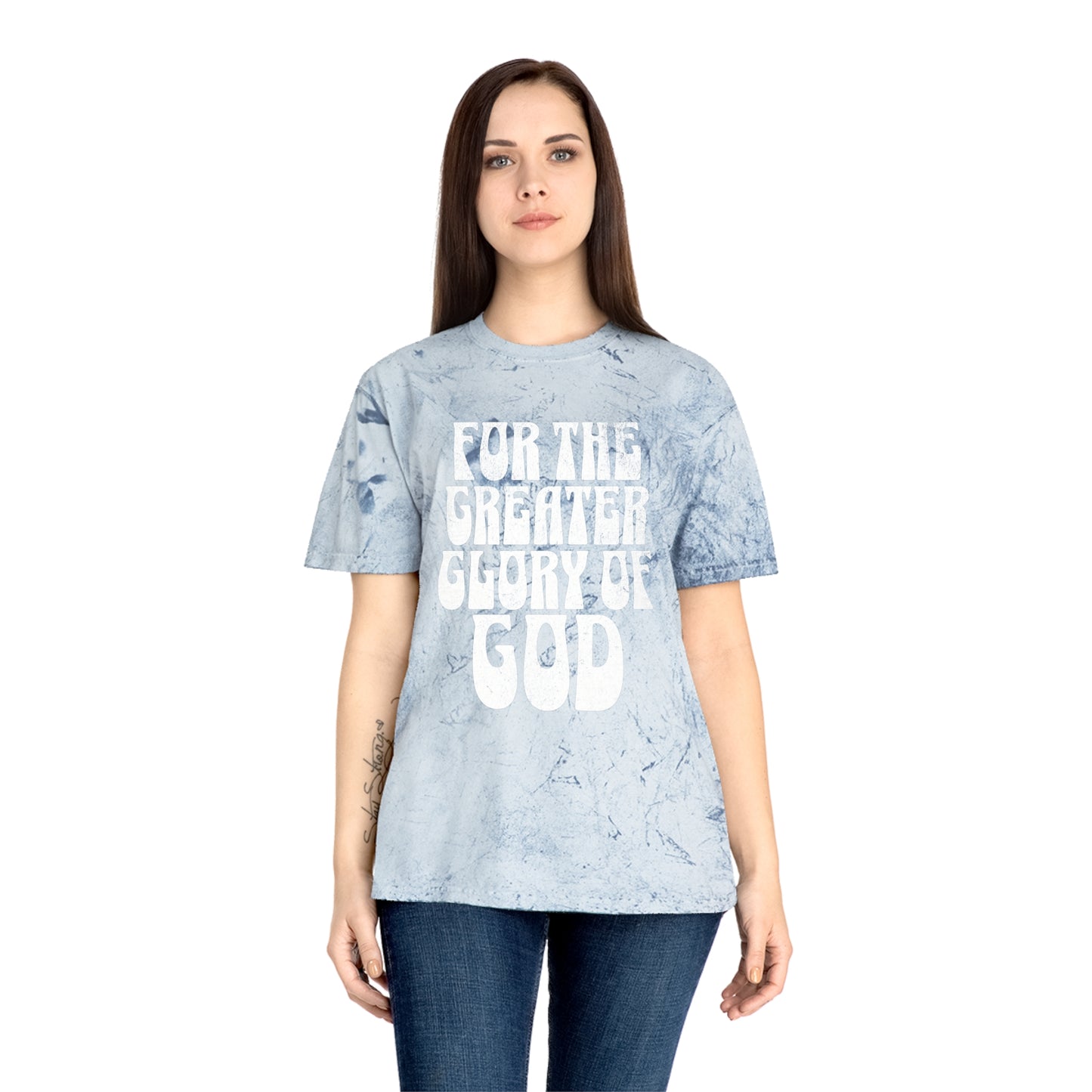 For the Greater Glory of God - Bubble Font Version - T-Shirt