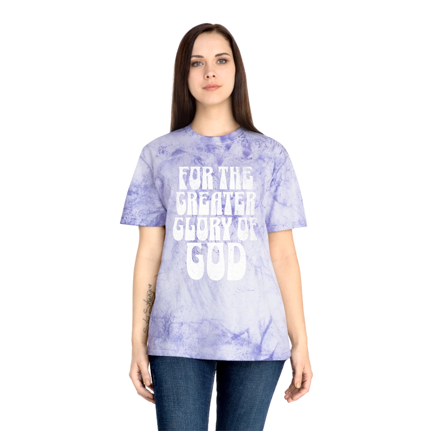 For the Greater Glory of God - Bubble Font Version - T-Shirt