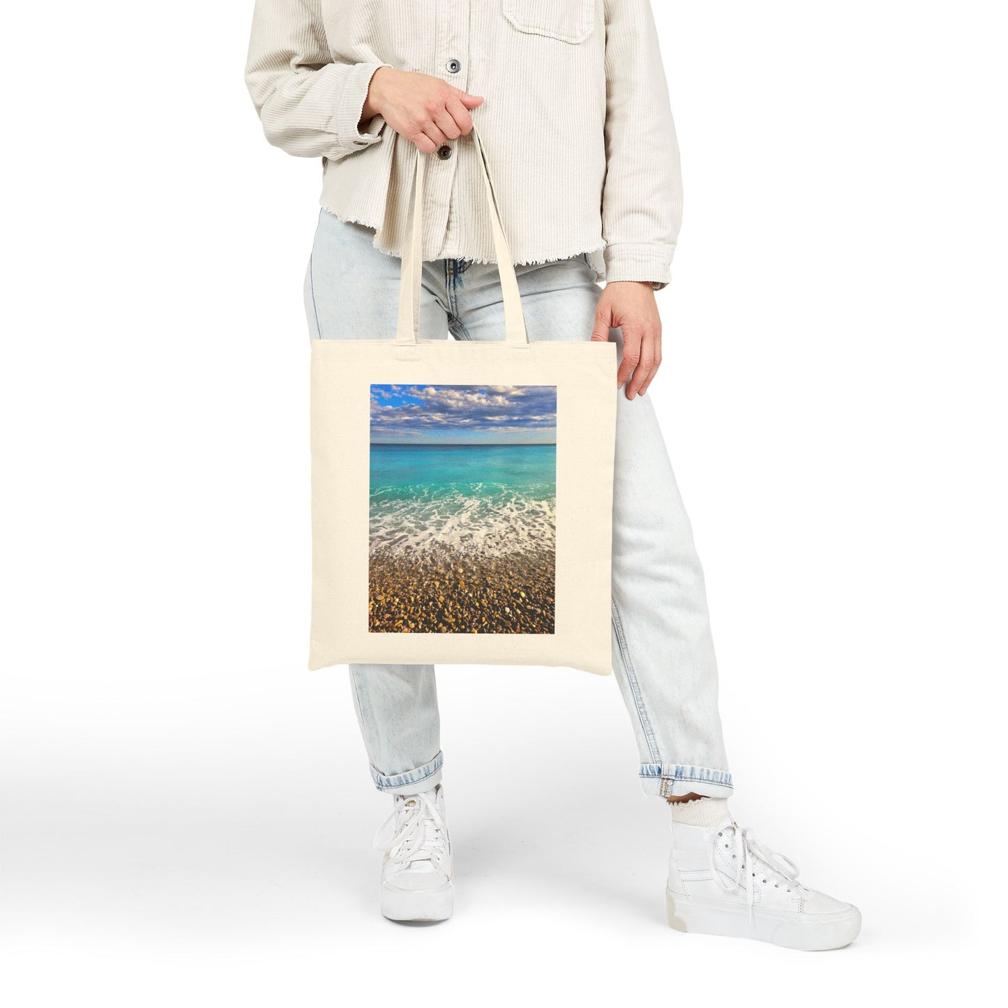 Nice France Shoreline Tote | Eco Cotton Travel Bag