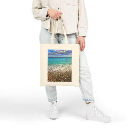 Nice France Shoreline Tote | Eco Cotton Travel Bag