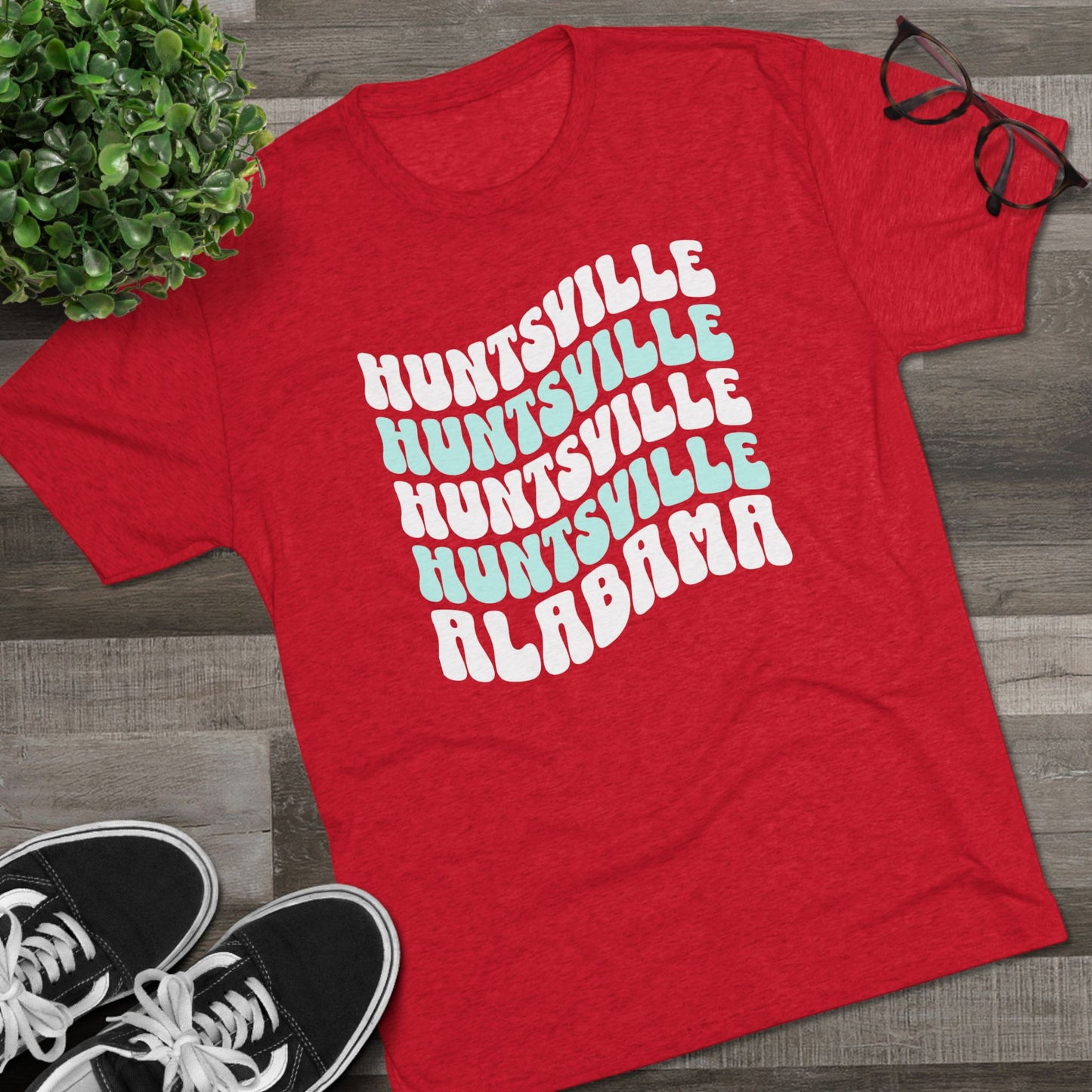 Huntsville AL Wavy Repeat T-Shirt
