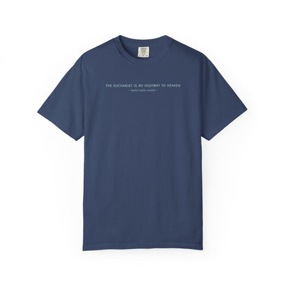 Saint Carlo Acutis - Eucharist Highway to Heaven - Graphic T-Shirt