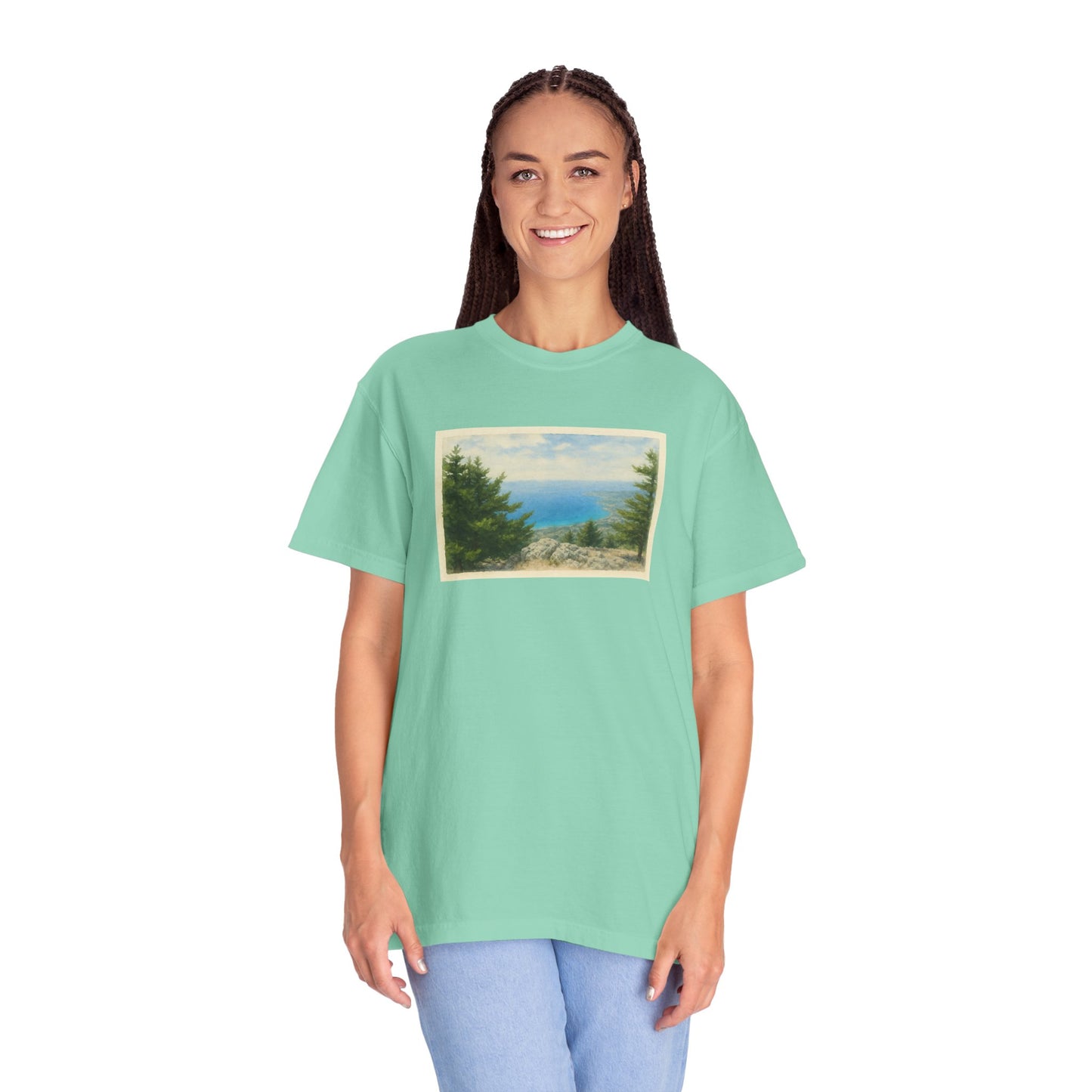 Greece Watercolor Graphic T-Shirt