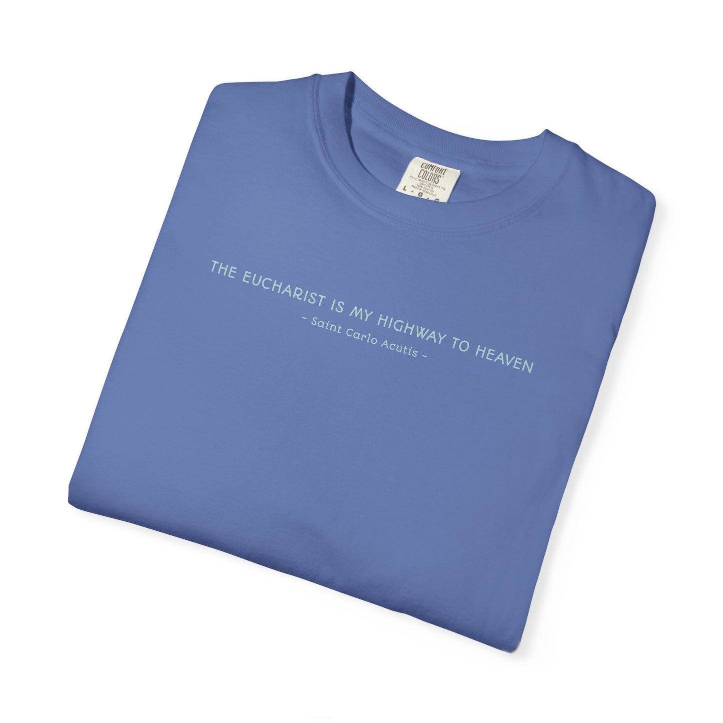 Saint Carlo Acutis - Eucharist Highway to Heaven - Graphic T-Shirt