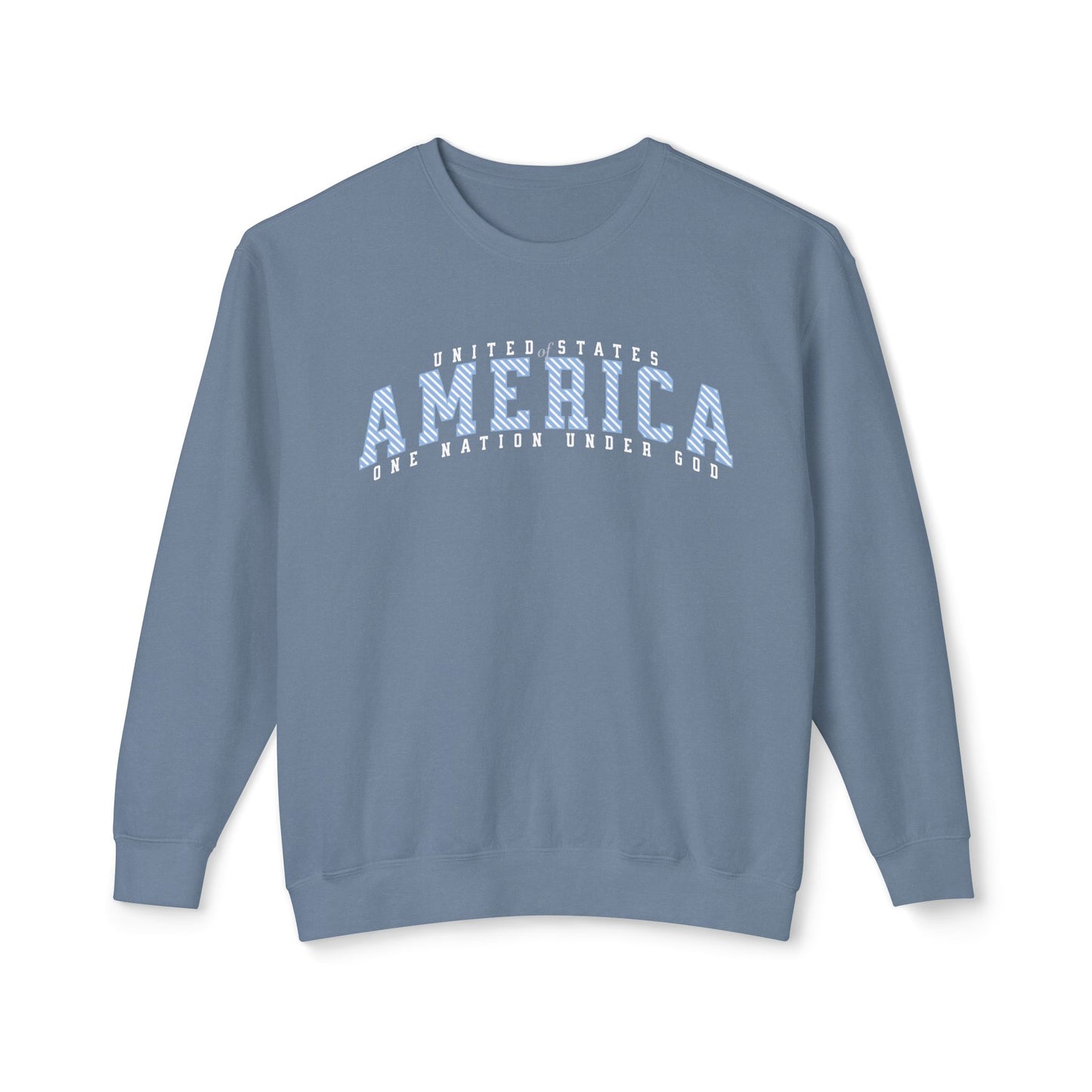 USA One Nation Under God Lightweight Sweatshirt