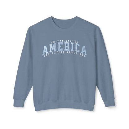 USA One Nation Under God Lightweight Sweatshirt