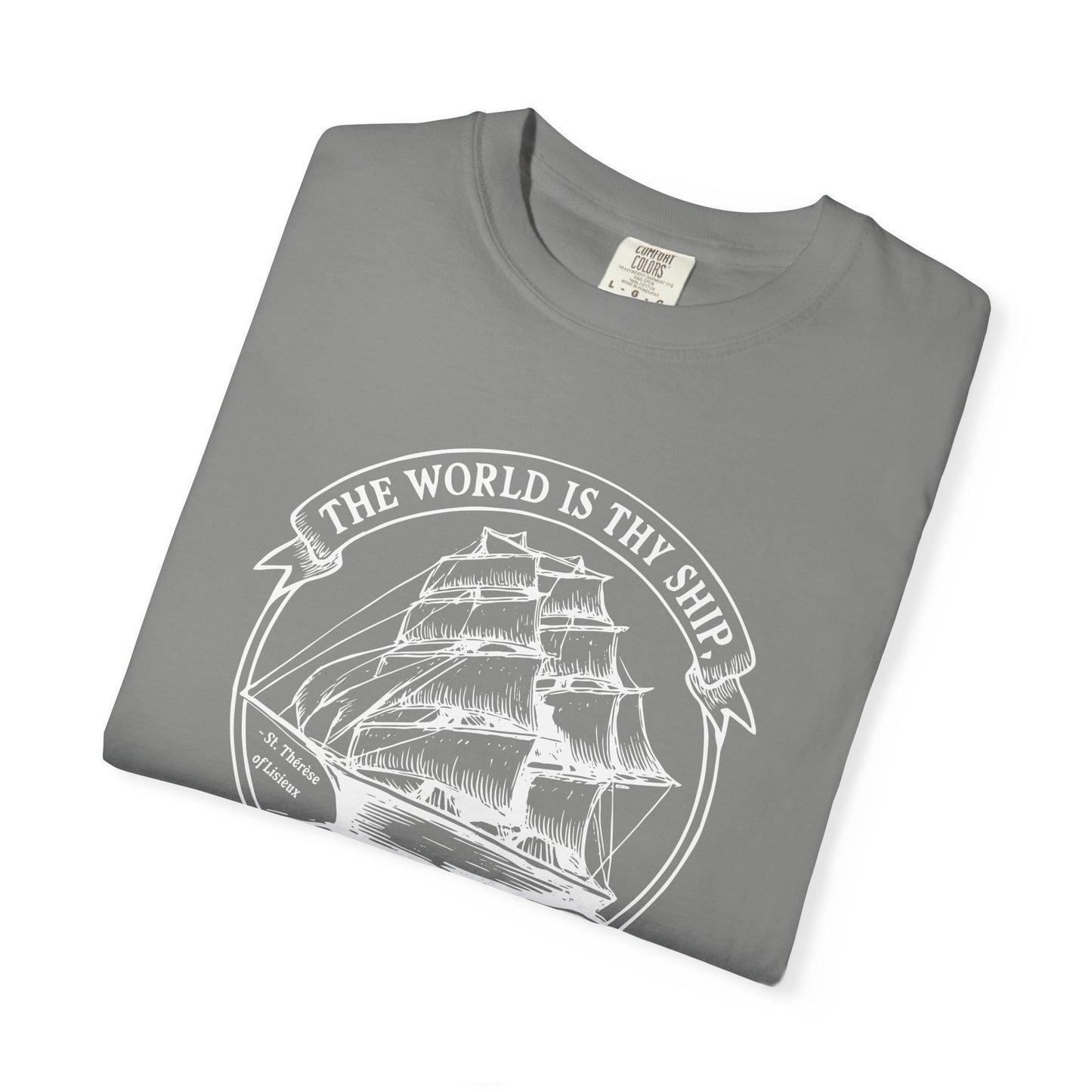Saint Thérèse of Lisieux - World is Thy Ship - Graphic T-Shirt